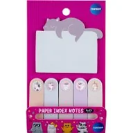 Szkolne artykuły papiernicze - Karteczki samoprzylepne i zakładki indeksujące Cute Cat 6 wzorów - miniaturka - grafika 1