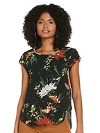 Koszulki i topy damskie - ONLY Onlvic Ss Aop Top Noos Ptm Koszulka Kobiety, wielokolorowy (Black Aop: Flower Aop), 34 - miniaturka - grafika 1