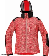 Odzież robocza - CERVA KNOXFIELD PRINTED - męska kurtka softshellowa z odblaskowym zadrukiem - czerwony XL - miniaturka - grafika 1