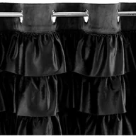 Zasłony - Zasłona EUROFIRANY Aura 140 x 250 cm Czarny - miniaturka - grafika 1