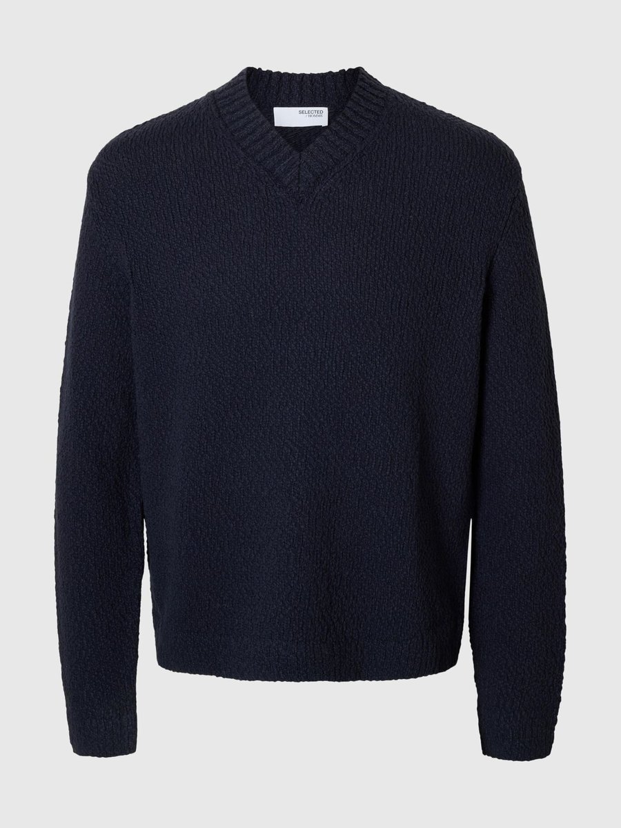 Magliaa scollo V mężczyzna Selected SLHANGUS LS KNIT RELAXED