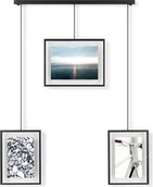 Ramki na zdjęcia - Ramka wieszak na zdjęcia Exhibit czarna potrójna - miniaturka - grafika 1