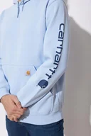 Bluzy męskie - Bluza Carhartt Mid Signature Sleeve Logo Fog Blue - miniaturka - grafika 1