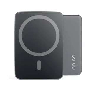 Epico Aluminium Magnetic Wireless Power Bank 5000 mAh 3 gen. (czarny) - Powerbanki - miniaturka - grafika 1