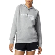 Bluzy sportowe damskie - Bluza New Balance WT03810AG - szara - miniaturka - grafika 1