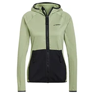 Bluzy damskie - adidas W Txfloocelt Hj bluza damska, czarny, złoty, S - miniaturka - grafika 1
