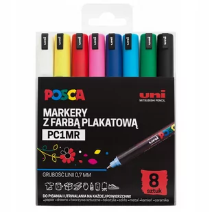 Zestaw Markerów Posca Pc-1Mr 8Szt Uni - Dekoratorstwo - miniaturka - grafika 1