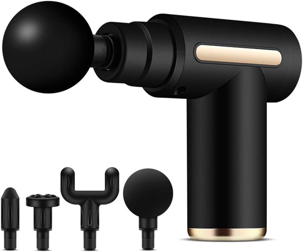 Miniaturowy pistolet do masażu, pistolet do masażu mięśni, pistolet do masażu głębokich tkanek, ekran dotykowy LCD, perkusyjny masażer mięśni typu C