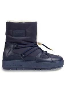 Tommy Hilfiger Śniegowce Tommy Essential Snowboot FW0FW07504 Niebieski - Śniegowce damskie - miniaturka - grafika 1