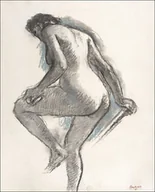 Plakaty - Galeria Plakatu, Naked woman, Edgar Degas, 40x50 cm - miniaturka - grafika 1