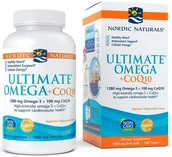 Witaminy i minerały - Ultimate NORDIC NATURALS NORDIC NATURALS Omega + CoQ10 100mg (Omega-3, Koenzym Q10) 120 Kapsułek żelowych - miniaturka - grafika 1
