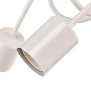 Lampa wisząca Tango 5 x 60 W E27 biała 23615 - Lampy sufitowe - miniaturka - grafika 3