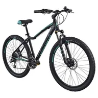 Rowery - Indiana Rower górski MTB X-Pulser 2.7 D19 27.5 cala damski Czarno-miętowy Raty 21ME58948 - miniaturka - grafika 1