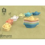 Sortery dla dzieci - Łódeczki z bioplastiku 6el Icom Polska - miniaturka - grafika 1