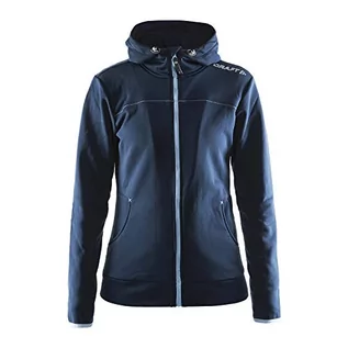 Kurtki męskie - Craft Craft Męska kurtka LEISURE ZIP HOOD, Dk Navy, XS 1901693-2395-3 - grafika 1