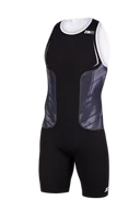 Bielizna sportowa męska - ZEROD Strój triathlonowy męski RACER TRISUIT black vivacity - miniaturka - grafika 1