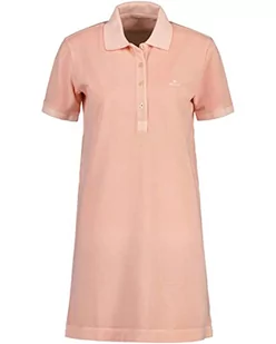 GANT Sukienka damska Sunfaded SS Polo Pique, Guava ORANGE, standardowa, Guava Orange, XL - Sukienki - miniaturka - grafika 1