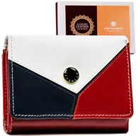 Portfele - PETERSON skórzany damski portfel na karty RFID STOP - miniaturka - grafika 1