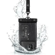 Etui i futerały do telefonów - Pelikan - seria morska - IP68 wodoodporne etui ochronne na telefon (zwykły rozmiar) - do iPhone'a 14 Pro Max, 14 Plus, 13, 12, 11 - zdejmowana smycz - uniwersalna kompatybilność - czarna - miniaturka - grafika 1