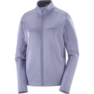 Bluzy sportowe damskie - BLUZA DAMSKA SALOMON OUTLINE WARM FZ W C24697 - miniaturka - grafika 1