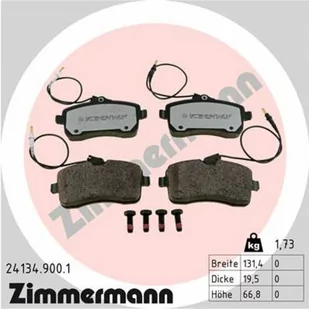 Klocki hamulcowe - komplet ZIMMERMANN 24134.900.1 - Klocki hamulcowe - miniaturka - grafika 1