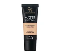 Podkłady do twarzy - Golden Rose - MATTE PERFECTION - Full Coverage Foundation - Matujący podkład do twarzy - SPF15 - 35 ml - C3 - miniaturka - grafika 1