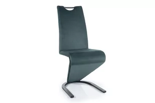 Krzesło tapicerowane H-090 VELVET zielone - Krzesła - miniaturka - grafika 1