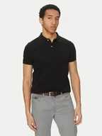 Koszulki męskie - Geox Polo M5511B T3240 F9000 Czarny Regular Fit - miniaturka - grafika 1