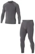 Bielizna sportowa męska - Komplet bielizny termoaktywnej męskiej Brubeck Extreme Thermo ciemnoszary - miniaturka - grafika 1