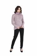 Swetry damskie - MKMSwetry Nicola SWE 103 Różowy sweter damski - miniaturka - grafika 1