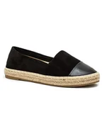 Espadryle damskie - Foreverfolie Espadryle w kolorze czarnym - miniaturka - grafika 1