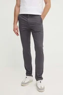 Spodnie męskie - Calvin Klein spodnie męskie kolor szary dopasowane K10K113696 - miniaturka - grafika 1