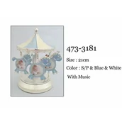 Ramki na zdjęcia - Summer P., Pozytywka-Karuzela Z Ramkami Na Zdjęcia, Niebieski - miniaturka - grafika 1