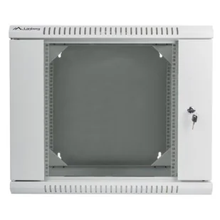 Lanberg Szafa wisząca dwusekcyjna 19 9U szara WF02-6609-10""S (WF02-6609-10S) - Szafy rack - miniaturka - grafika 1