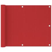Markizy - VidaXL Lumarko Parawan balkonowy, czerwony, 75x500 cm, HDPE 311006 VidaXL - miniaturka - grafika 1
