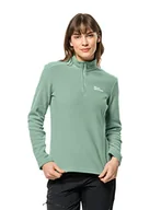 Swetry damskie - Jack Wolfskin Damski sweter Taunus Hz Granite Green, L - miniaturka - grafika 1