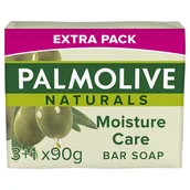 Mydła - Palmolive, Naturals Moisture Care, Mydło w kostce Aloes i Oliwka, 4 x 90 g - miniaturka - grafika 1