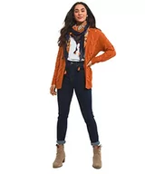 Swetry damskie - Joe Browns Damski sweter rozpinany z luźnym swetrem, Palony pomarańczowy, 34 - miniaturka - grafika 1