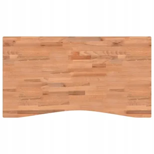 Blat do biurka, 110x(55-60)x2,5 cm, lite drewno bu - Blaty meblowe i parapety okienne - miniaturka - grafika 1