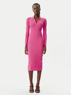 Sukienki - Patrizia Pepe Sukienka dzianinowa 8A1491/K078-R846 Różowy Slim Fit - miniaturka - grafika 1