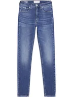 Spodenki damskie - Calvin Klein Dżinsy - Skinny fit - w kolorze niebieskim - miniaturka - grafika 1