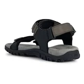 Sandały męskie - Geox Sandały męskie Uomo Strada, Wojskowy, 47 EU - miniaturka - grafika 1