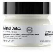 Maski do włosów - LOréal Professionnel LOréal Professionnel Serie Expert Metal Detox maska głęboko odżywiająca po farbowaniu 250 ml - miniaturka - grafika 1