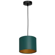 Lampy sufitowe - Zielono-złota lampa wisząca, regulowana wysokość LX 3547 z serii ARDEN - miniaturka - grafika 1