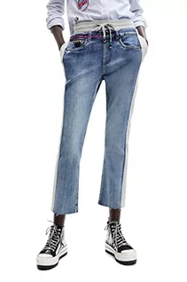 Spodnie damskie - Desigual jeansy damskie, niebieski, S - grafika 1