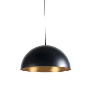 QAZQA Inteligentna przemysłowa lampa wisząca czarna ze złotem 50 cm z Wifi G125 - Magna Eco - Lampy sufitowe - miniaturka - grafika 1