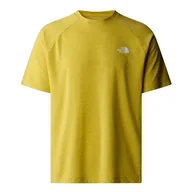 Koszulki męskie - Koszulka The North Face Foundation 0A87FQQOE1 - żółta - miniaturka - grafika 1