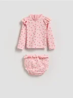Buciki dla niemowląt - Reserved - Strój kąpielowy z długim rękawem - brudny róż - miniaturka - grafika 1
