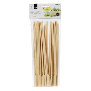 EH Excellent Houseware Wykałaczki DREWNIANE szpikulce bambusowe do przystawek przekąsek szaszłyków 25 cm 50 sztuk 144308 - Inne naczynia kuchenne - miniaturka - grafika 1