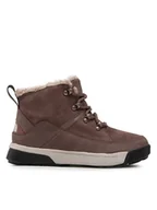 Botki damskie - The North Face Trapery Sierra Mid Lace Wp NF0A4T3X7T71 Brązowy - miniaturka - grafika 1